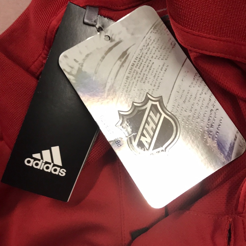 DETROIT RED WINGS / ADIDAS Mens Small Polo Shirt - Picture 5 of 5